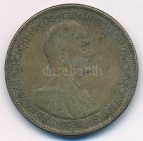 1930. 5P Ag "Horthy jobbra" T:VF patina Adamo P8