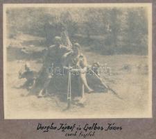 1923 Hajós, a ,,221 Anonymus" cserkészcsapat fotóalbuma, benne 10 db vintage fotó a csapatról é...