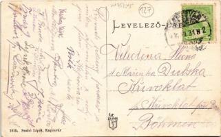 1916 Kaposvár, utca, Oszmán Albert, Weisz Samu üzlete. Szabó Lipót kiadása (EK)