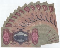 1930. 100P (11x) sorszámkövetők és közeli sorszám, csillagos sorszámmal "*E060 023404 - *E060 0...