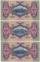 1930. 100P (3x) sorszámkövetők és egyugrásos sorkövető "E693 092342 - E693 092345" T:AU-XF...