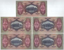 1930. 100P (5x) közte egy csillagos és közeli sorszámos pár T:UNC,AU-F szép papír
Adamo P17