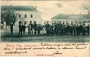 1900 Nagyszalonta, Salonta; Reich jakab kiadása (szakadás / tear)