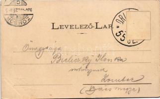 1900 Orló, Orlov; vasútállomás, vonat, gőzmozdony. Edelmann Henrik kiadása / railway station, locomo...