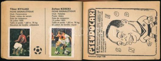 1978 Mundial 78, labdarúgó világbajnokságra kiadott füzet, beragasztott matricákkal a a játékosok ar...