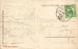 1912 Székelyudvarhely, Odorheiu Secuiesc; Gergely-féle sósfürdő, fürdő, vendéglő és táncterem, zenep...