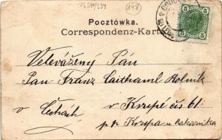 Horodok, Gródek Jagiellonski; C. k. Starostwo / district office, pharmacy. J. Marguliesa (EB)