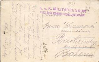 1915 Ungvár, Uzshorod, Uzhhorod, Uzhorod; Új tér az izraelita templommal, zsinagóga / square, synago...