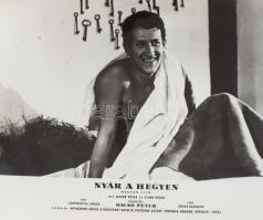 cca 1989 előtt készült, ,,Nyár a hegyen" című magyar film jelenetei és szereplői, 13 db vintage...