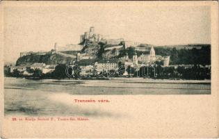 Trencsén, Trencín; Vág folyó és vár. Sochán P. 38. kiadása / Vah river and castle (EK)