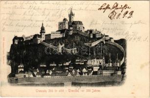 1906 Trencsén, Trencín; vár 200 évvel ezelőtt. Gansel Lipót 188./ Trenciansky hrad / castle 200 years ago