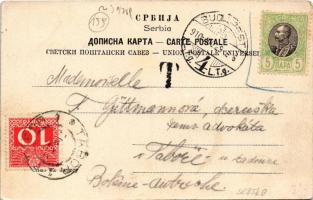 1910 Beograd, Belgrade; Kollaratzgasse / street view, shops (EB)