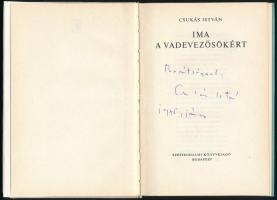 Csukás István: Ima a vadevezősökért. A szerző, Csukás István (1936-2020) író, költő által DEDIKÁLT p...