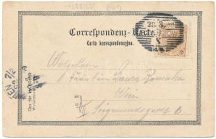 1899 (Vorläufer) Rzeszów, Rajsze; Glówny rynek / main square, market, Jewish shops (fl)