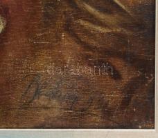 Bednár János (1886-1932): Arckép, 1931. Olaj, falemez, jelezve jobbra lent. Fakeretben, 51×43 cm