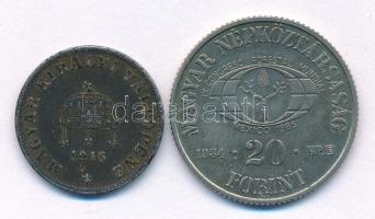 1918KB 20f Fe + 1984. 20Ft Cu-Ni FAO "Védd az erdőt" T:AU,VF patina
Adamo EM80, K4.1