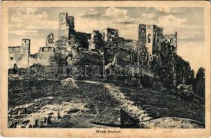 Beckó, Beczkó, Beckov; hrad / várrom. Jakub Steinmann kiadása / castle ruins (fl)