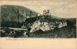 Likavka, Likava (Rózsahegy, Ruzomberok); Liptó m., várrom. Sochán P. 147. / castle ruins in Liptov