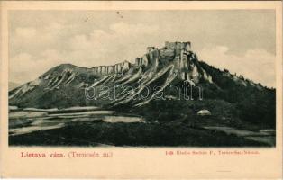 Zsolnalitva, Ljetava, Lietava (Vágvölgy, Povazie); Trencsén m., várrom. Sochán P. 149. / castle ruins in Trencín