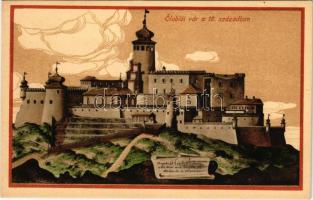 Ólubló, Ó-Lubló, Stará Lubovna; vár a 18. században. Blayer Bernát kiadása / Lubovniansky hrad / castle in the 18th century