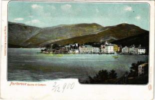 1900 Portoroz, Portorose; Bocche di Cattaro / Bay of Kotor (fl)
