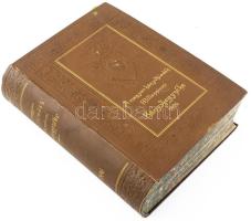 A magyar könyvkiadók milleniumi könyvjegyzéke 1896. Kiadják a magyar könyvkiadók az Ezredéves Országos Kiállítás alkalmából. Bp., 1896, (Franklin-ny.), 78p. 96p., 3t. (2 színes), [2], 32p., 1t. (színes, kétlapos), [2]p., 56p., 128p., 31,[1]p., [6]p., 21p., 1 lev., 20p., VI., [2], 144p., 5t. (3 színes, ebből 1 kihajt.), 32p., 40p., 11,[1]p., 34p., [58], 46p., XII., VIII., 32p., 44p., [2], 84[2]p., 1t. (színes), [4], 48p., 20p., 8p., [4]p. A kötet 20, korabeli könyvkiadó bemutatkozó kiadványjegyzékét tartalmazza. Rendkívül gazdag képanyaggal illusztrált. A hátsó kötéstábla verzóján Gottermayer Nándor egészoldalas hirdetésével. Kiadói aranyozott, dombornyomásos egészvászon-kötésben, Gottermayer-kötés, márványmintás lapélekkel, a borítón kis kopásnyomokkal, jó állapotban. Ritka!