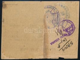 1919. aug. 21. Bp., román nyelvű igazolvány (Bilet de Legitimatie) Fácziány István gyógyszerész, bud...