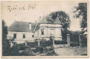 1912 Rabó, Hrabova, Hrabove (Nagybiccse, Bytca); Hrabovszky kastély. Spiegel Jakab kiadása / castle (Rb)