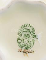 Zsolnay hólyagos váza, jelzett, kis kopással, m: 14 cm