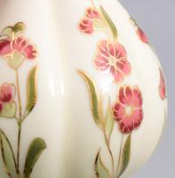 Zsolnay hólyagos váza, jelzett, hibátlan, m: 11 cm