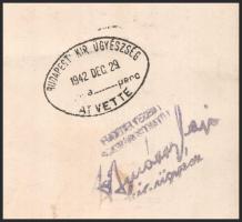 1942 Maxim Gorkij - Az élet iskolája című regénye eredeti címlapterve, tempera, Sebők Imre (1906-198...