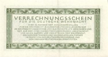 Német 3. Birodalom / Német Véderő(Wehrmacht) katonai pénze 1944. 1RM (5x) T:I