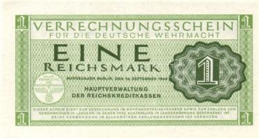 Német 3. Birodalom / Német Véderő(Wehrmacht) katonai pénze 1944. 1RM (5x) T:I