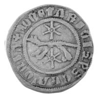 1286-1288. Szlavón Denár Ag "Radoszláv bán" (0,79g) T:VF  Hungary 1286-1288. Slavonian Denar Ag "Ban Radoslav" (0,79g) C:VF Unger I.: Sz. 20.