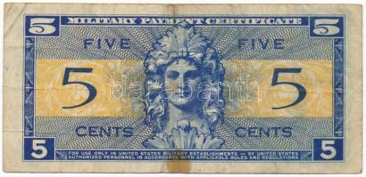 Amerikai Egyesült Államok / Katonai kiadás 1954-1958. 5c "521." sorozat T:F,VG folt
USA /...