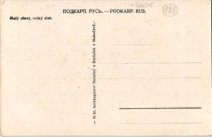 Maly obrat, velky zisk / Judaica art postcard. artist signed (EK)