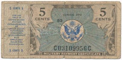 Amerikai Egyesült Államok / Katonai kiadás 1948-1951. 10c "472." sorozat T:VG USA / Military Payment Certificate 1948-1951. 10 Cents "472." series C:VG