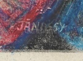 Jánossy jelzéssel: Anya gyermekével. Pasztell, vászon, 53,5x43 cm