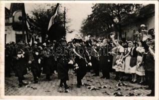 1938 Galánta, Galanta; bevonulás / entry of the Hungarian troops