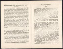 1912 A Hamburg America Line SS Imperator óriáshajó vízre bocsátásának programfüzete és 4 db az esemé...