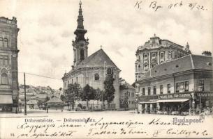 Budapest I. Döbrentei tér a Tabáni Bor és Sörcsarnokkal és hentesüzlettel