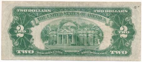 Amerikai Egyesült Államok 1928F (1946-1949) 2$ megsárgult, kifakult piros pecséttel, "William A...