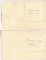 Trencsén, Trencín; Tisova villa - 2 db régi fotó képeslap / 2 pre-1945 photo postcards