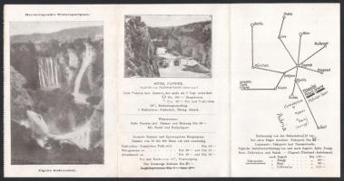 1930 A horvátországi Plitvicében levő Hotel Pitvice szálloda ismertető füzete, szobaárak, kiöltött s...