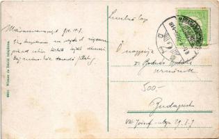 1914 Máramarossziget, Sighetu Marmatiei; Közművelődési palota télen. Wizner és Dávid kiadása / palac...