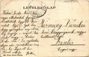 1906 Ráckeve, Városház és gyógyszertár a Szentháromsághoz. Weisz Bernát kiadása (EB)