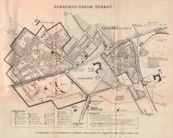 1933 A 1933. évi Jamboree előzetes tájékoztatója, füzet térképpel, jó állapotban, 64p