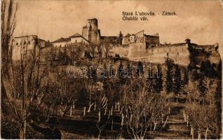 1921 Ólubló, Ó-Lubló, Stará Lubovna; vár. Blayer nyomda felvétele és kiadása / zámok / castle ruins (EK)