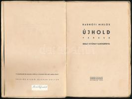Radnóti Miklós: Újhold versek. Buday György hét, lapszámozáson belüli egészoldalas fametszetével és ...