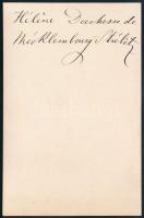 cca 1870-1875 Ilona (Helene) mecklenburg-strelitzi hercegnő (1857-1936) fiatalkori portréja; György ...